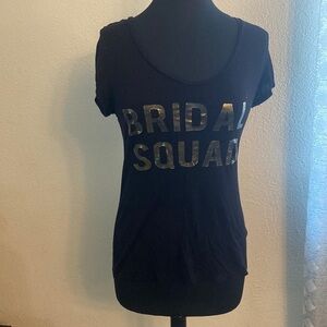 Black "Bridal Squad" Tee